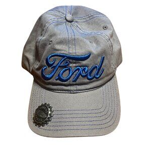 Authentic Ford Bottle Opener Baseball Cap Adjustable Strap